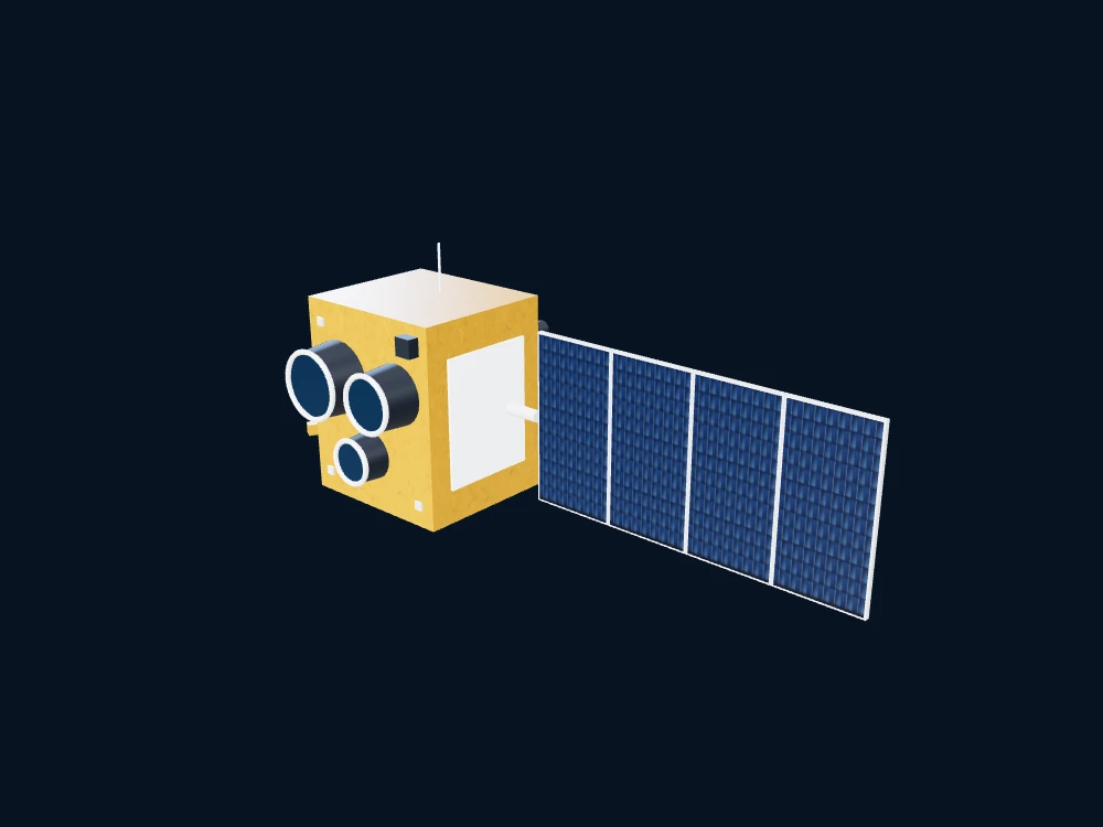 FENGYUN 4B — 风云四号 B / FY-4B — 非官方科普示意 · 3D model preview