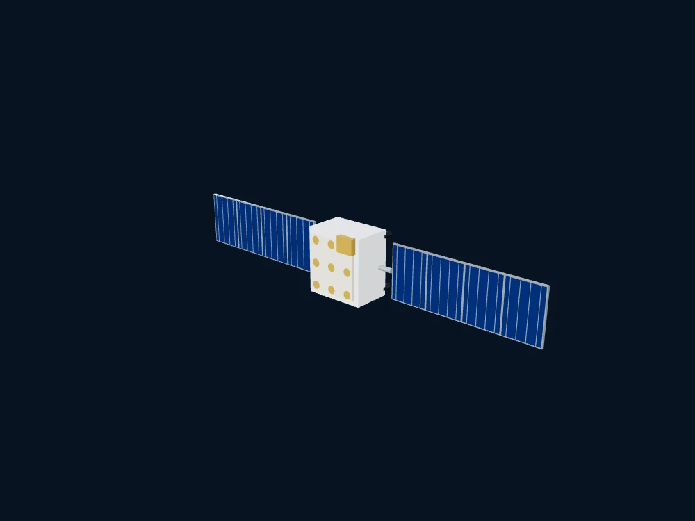 Galileo FOC 导航卫星代表构型 — Galileo FOC 导航卫星代表构型 — 非官方科普示意 · 3D model preview