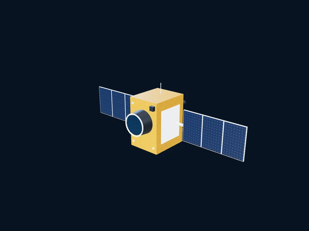 GAOFEN-11 01 — 高分11号系列 / Gaofen-11 — 非官方科普示意 · 3D model preview