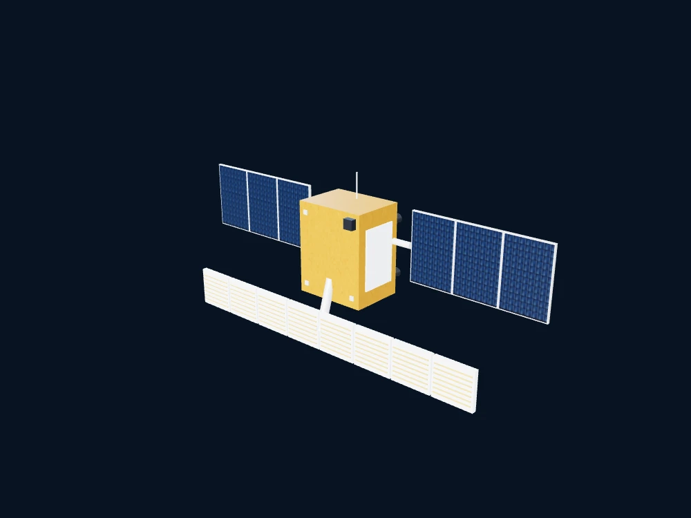 高分三号 / GAOFEN-3 — 高分3号系列 / Gaofen-3 — 非官方科普示意 · 3D model preview
