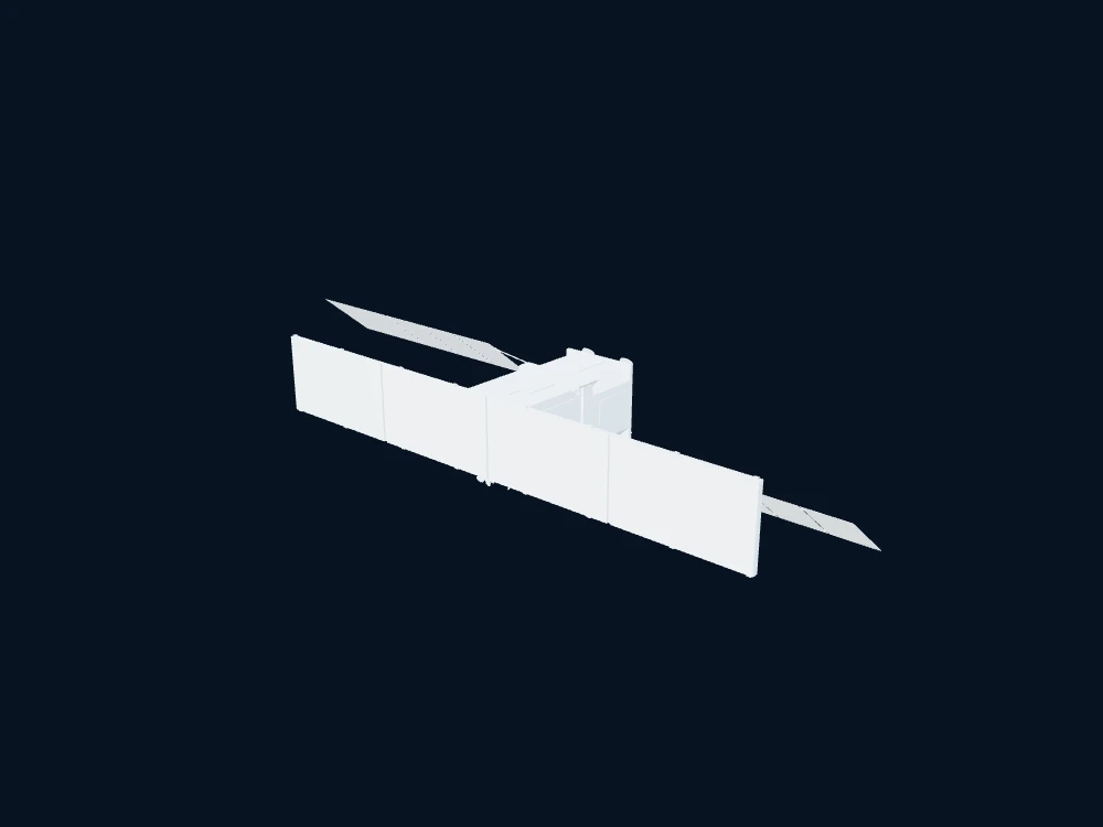 RADARSAT 1 — Radar Satellite-1 (RADARSAT-1) · 3D model preview